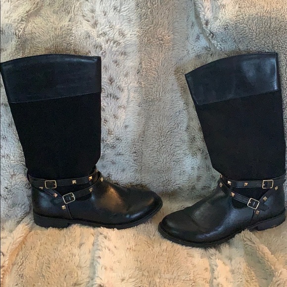 Children’s Place black high boots, sz 5 - Picture 3 of 3